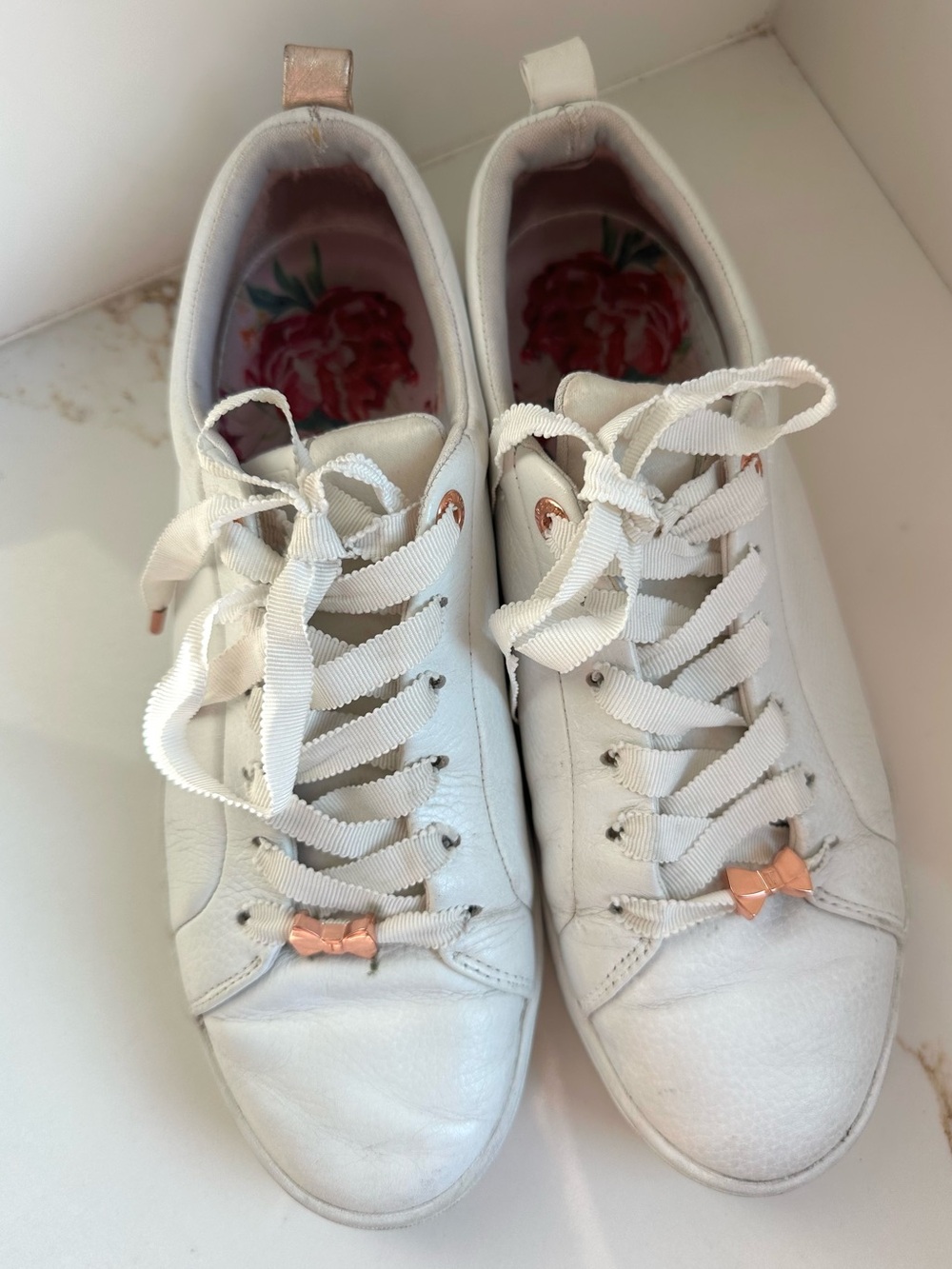 Ted Baker Gielli white sneakers 7.5